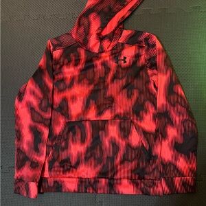 Under Armour Kids Vibrant Red and Black Hoodie